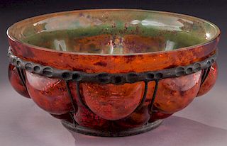Majorelle & Daum art glass bowl,