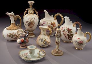(9) Royal Worcester porcelains,