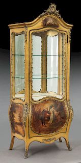 Vernis Martin style ormolu mounted vitrine