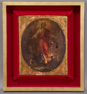 Antique Russian Icon depicting the