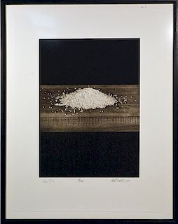 Liset Castillo (b.1978) Cuba a photographic print of Kernels on a rustic board
