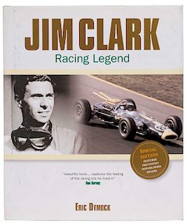 Dymock, Eric. Jim Clark Racing Legend. Estados Unidos, 2003.  4o. marquilla, 256p. Encuadernado en pasta dura.