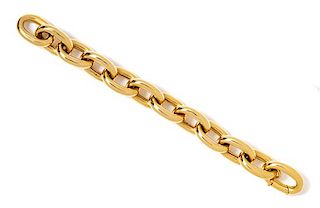 * An 18 Karat Yellow Gold Link Bracelet, 83.70 dwts.