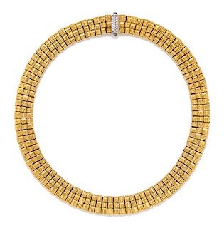 * An 18 Karat Yellow Gold and Diamond 'Appassionata' Necklace, Roberto Coin, 75.40 dwts.