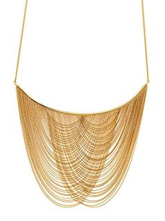 An 18 Karat Yellow Gold Fringe Chain Swag Necklace, Nicolosi Francesco, 23.60 dwts.