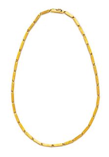 An 18 Karat Yellow Gold Necklace, Henry Dunay, 21.00 dwts.