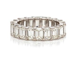A Platinum and Diamond Eternity Band, 4.30 dwts.