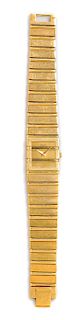 An 18 Karat Yellow Gold Ref. 8131C 'Polo' Wristwatch, Piaget, 68.00 dwts.