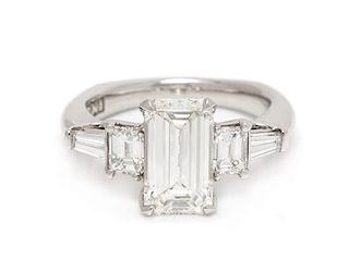 A Platinum and Diamond Ring, Ritani, 5.45 dwts.