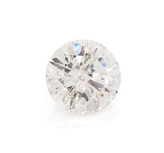 * A 2.29 Carat Round Brilliant Cut Diamond,