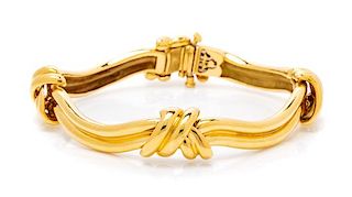 An 18 Karat Yellow Gold 'Knot' Bracelet, Michael Bondanza, 27.00 dwts.