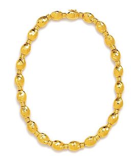 An 18 Karat Yellow Gold Necklace, Henry Dunay, 45.00 dwts.