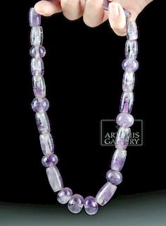 Breathtaking Chavin Amethyst Necklace - Wearable Art!