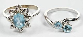 Two Gold & Gemstone Rings