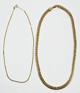 Two 14kt. Gold Necklaces