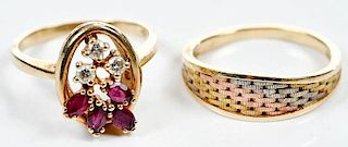 Two 14kt. Gold Rings