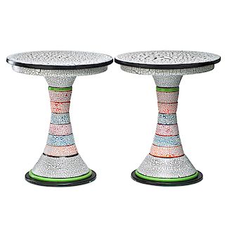 AMY KLINE PAIR OF SIDE TABLES
