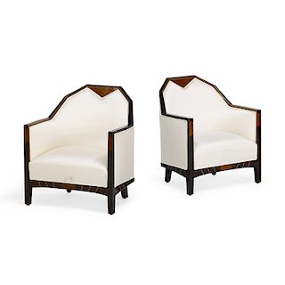 PAIR OF FRENCH ART DECO CLUB CHAIRS