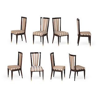 STYLE OF EMILE JACQUES RUHLMANN DINING CHAIRS