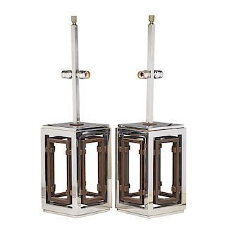 PAIR OF CONTEMPORARY TABLE LAMPS