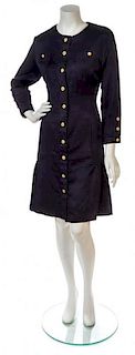* A Chanel Navy Cotton Dress,