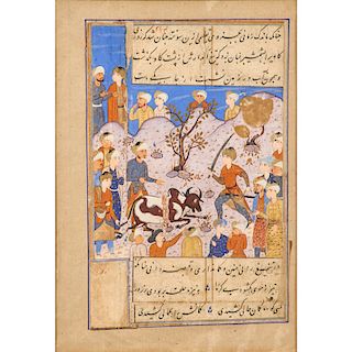 16TH C. PERSIAN MANUSCRIPT PAGE