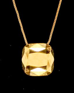 Peretti for Tiffany & Co 18K Gold Pendant Necklace