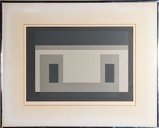 Josef Albers "Variant III" 1966 Colored Serigraph