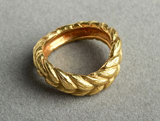 Angela Cummings 18K Gold Braided Wave Motif Ring