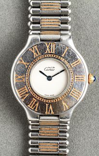 Must de Cartier 21 Two-Tone Stainless Steel Watch