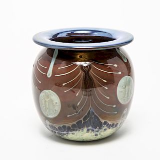 Donald Carlson Studio Art Glass Vase