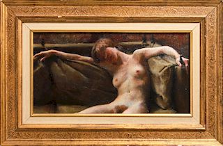Charles Alton III Pfahl "Female Nude" Oil