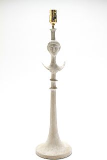 After Giacometti "Tete De Femme" Table Lamp