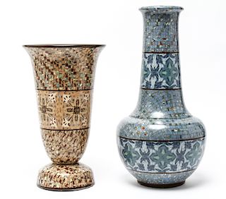 Jean Gerbino Vallauris Mosaic Art Pottery Vases, 2