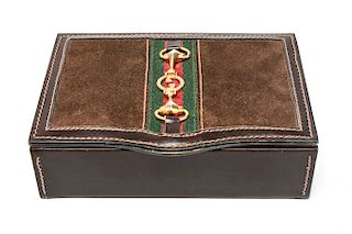 Gucci Leather Trinket / Jewelry Box