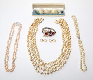 Trifari & Eisenberg Ice Faux Pearl Jewelry, 6