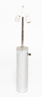 Nessen Mid-Century Modern Chrome Cylinder Lamp