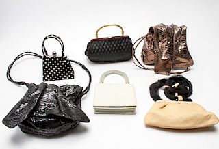Ladies' Designer Handbags, Group of 6