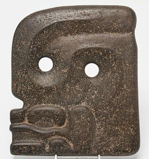 Pre-Columbian Mayan Guatemalan Face Carved Stone