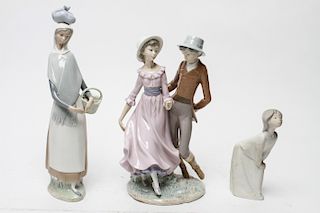 Lladro Porcelain Figurines, Group of 3