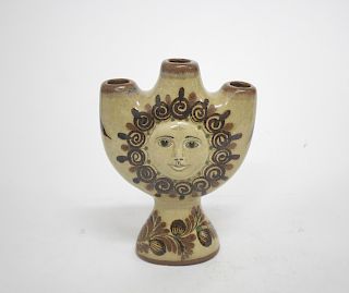 Carlos Villanueva Vase, Mexican Folk Art Pottery