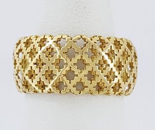Gucci Diamantissima 18K Yellow Gold /10 mm Band Ring