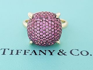 Tiffany & Co Paloma Picasso 18K Gold Pink Sapphire Ring