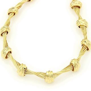 Henry Dunay 18K Gold Choker Necklace