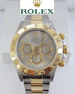 Rolex Daytona Zenith 16523 18k Gold & Stainless Watch