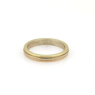 Cartier 18k Tri-Color Gold Triple Stack 2.5mm Band Ring