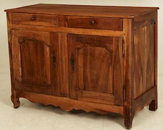19TH C. LOUIS XV STYLE FRUITWOOD BUFFET