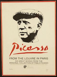PABLO PICASSO SIGNED EXHIBITION POSTER