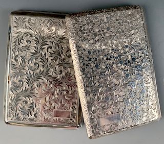 Two .950 Silver Cigarette Cases