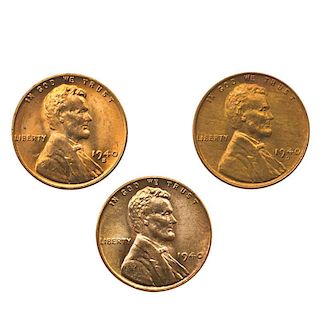 U.S. 1940, 1940-D, 1940-S 1C COINS